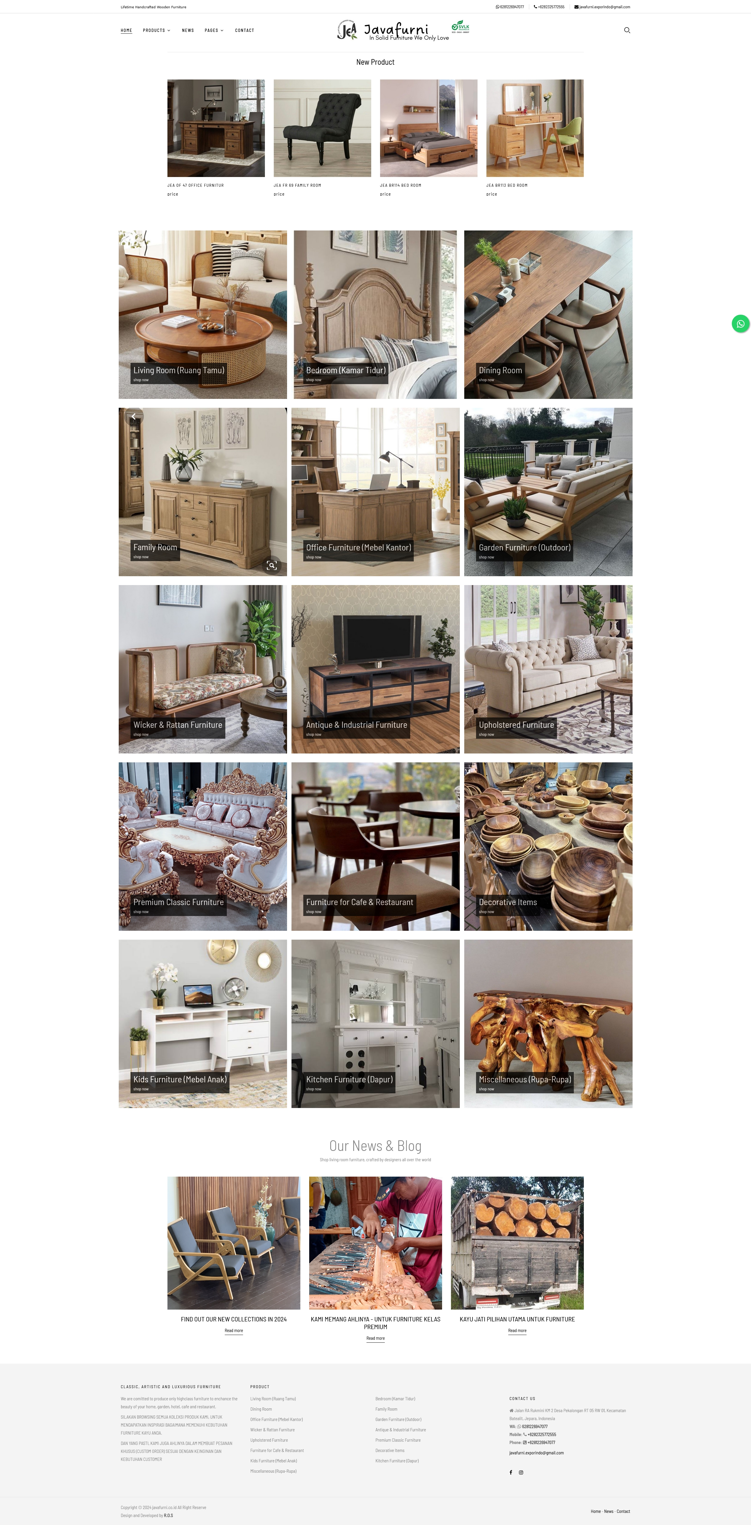 portfolio : Java Furniture, jepara furniture company