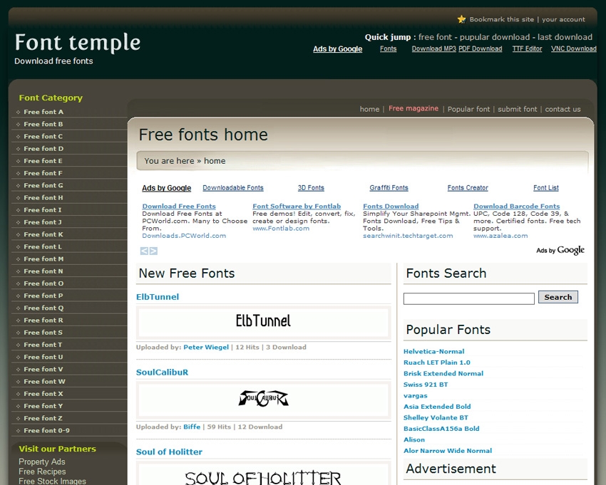 portfolio : Font Temple