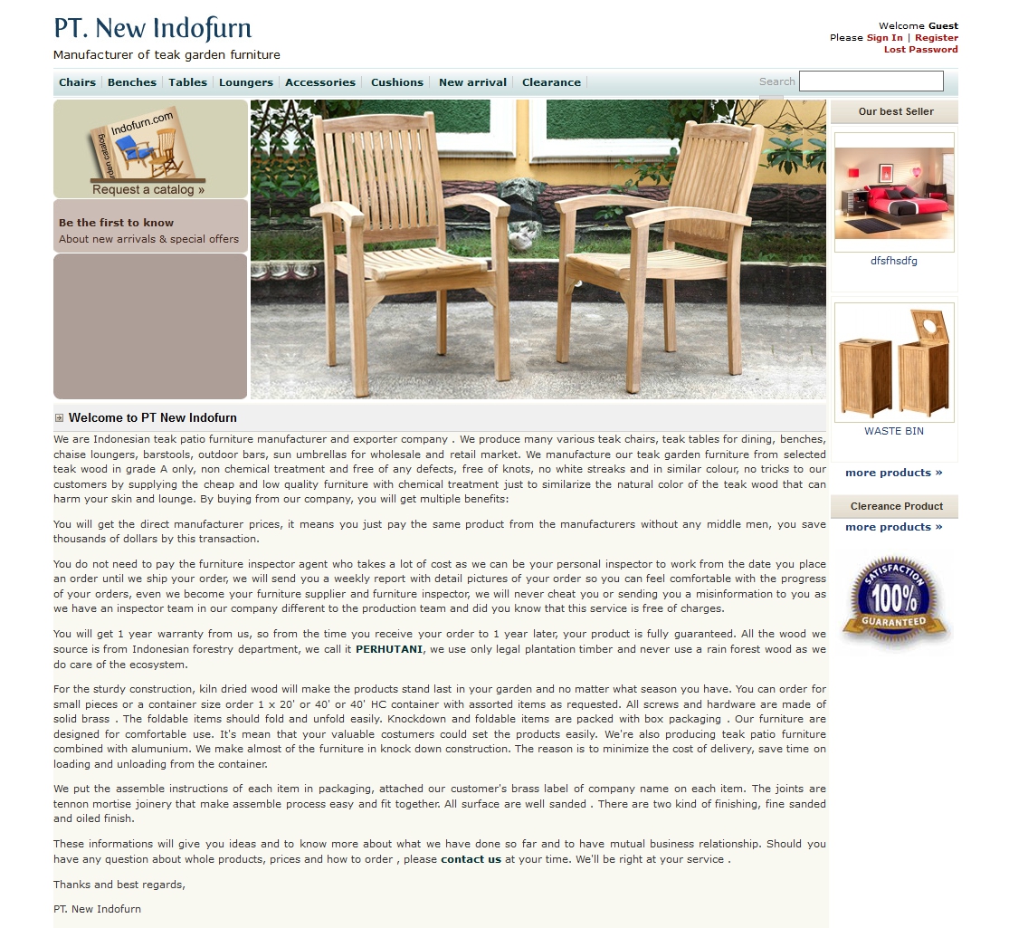portfolio : Indo Furniture